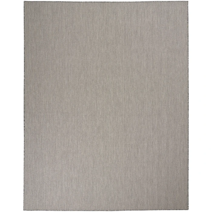 Nourison Courtyard Area Rug COU01-Ivory Charcoal