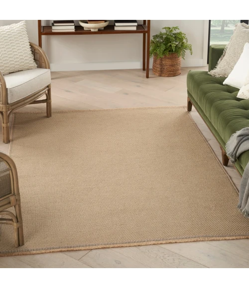 Nourison Washable Jute Natural WSJ03 4 ft. X 6 ft. Rect. Rug