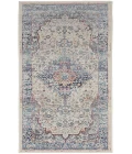 Nourison Vintage Kashan Ivory Blue VKA07 2 ft. X 4 ft. Rectangle Rug