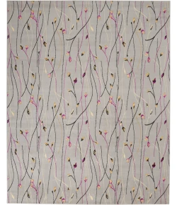 Nourison Home Grafix GRF15 Grey 7 ft. 10 in. X 9 ft. 10 in. Area Rug