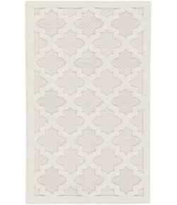 Nourison Home Easy Care NES01 Ivory White 2 ft. X 4 ft. Area Rug