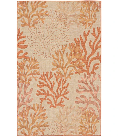 Nourison Garden Oasis Coral GOA05 5 ft. X 7 ft. Rectangle Rug