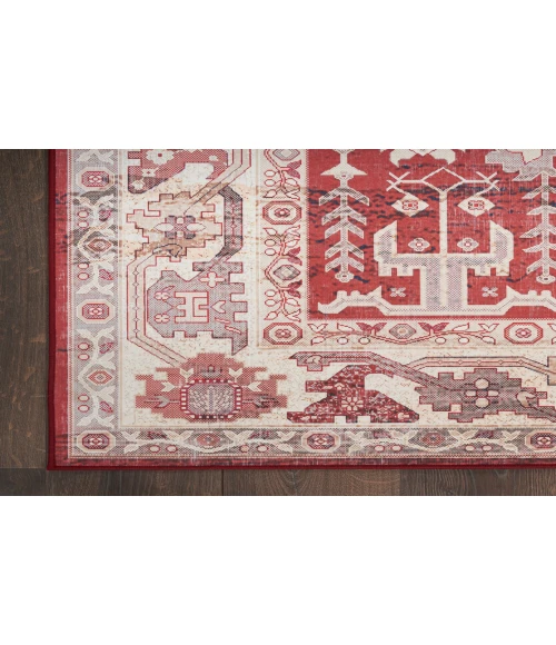 Nourison Vintage Home Red VNH02 5 ft. X 7 ft. Rectangle Rug