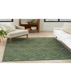 Nourison Home Versatile NRV01 Green 4 ft. X 6 ft. Area Rug