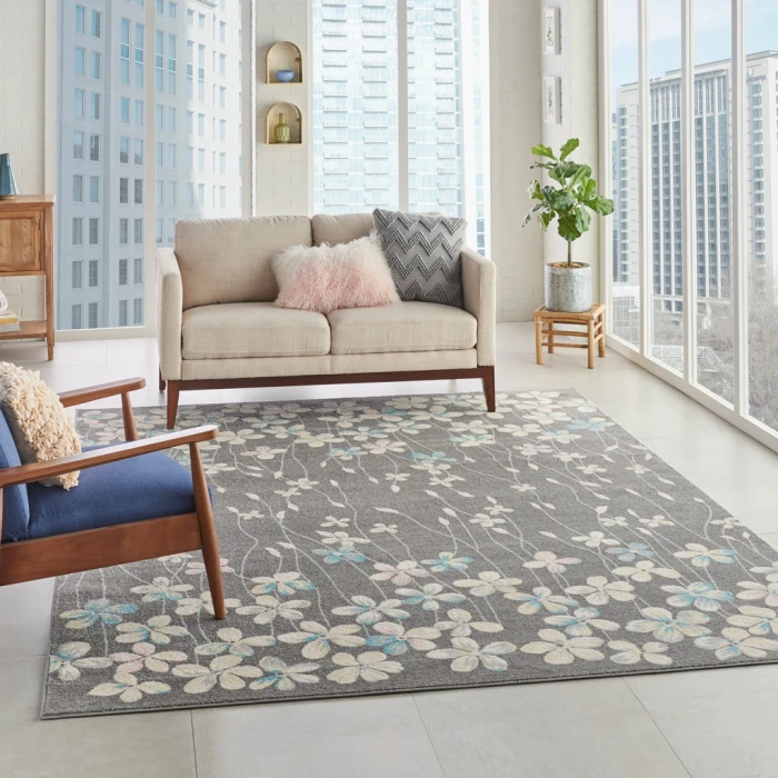 Nourison Tranquil Area Rug TRA04-Grey/Beige