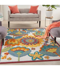 Nourison Home Aloha ALH25 Multicolor 5 ft. 3 in. X 7 ft. 5 in. Area Rug