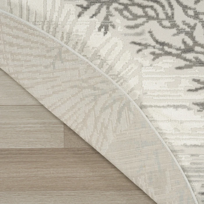 Nourison Seaside Ivory Grey Blue SDS04 5 ft. X Round Rug