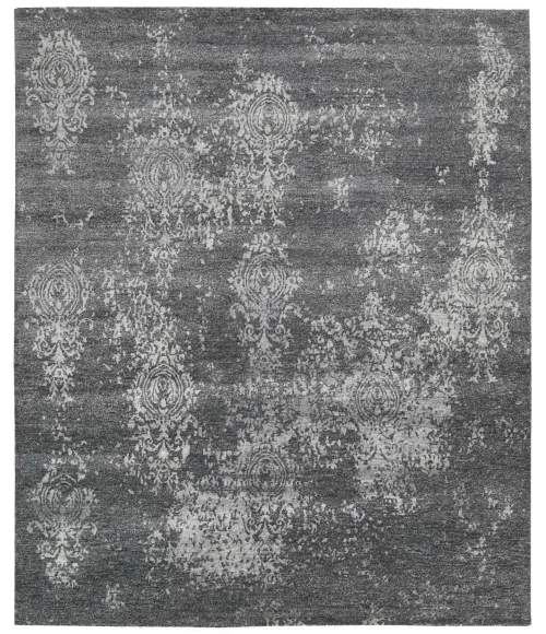 Nourison Silk Shadows Graphite SHA14 10 ft. X 14 ft. Rect. Rug