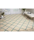Nourison Home Brisbane Ivory Aqua BRI08 8ft.2in. x 10ft. Rect. Rug
