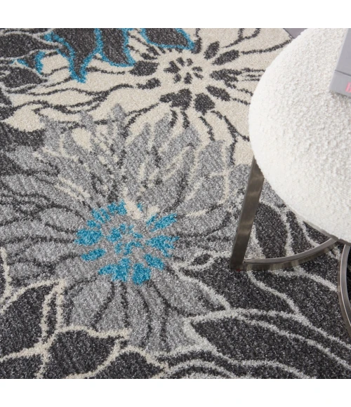 Nourison Passion Area Rug PSN17-Charcoal/Blue
