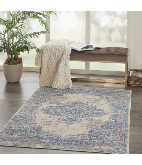 Nourison Grafix Area Rug GRF14-Ivory/Pink