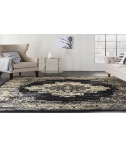 Nourison Home Grafix GRF14 Black 9 ft. X 12 ft. Area Rug