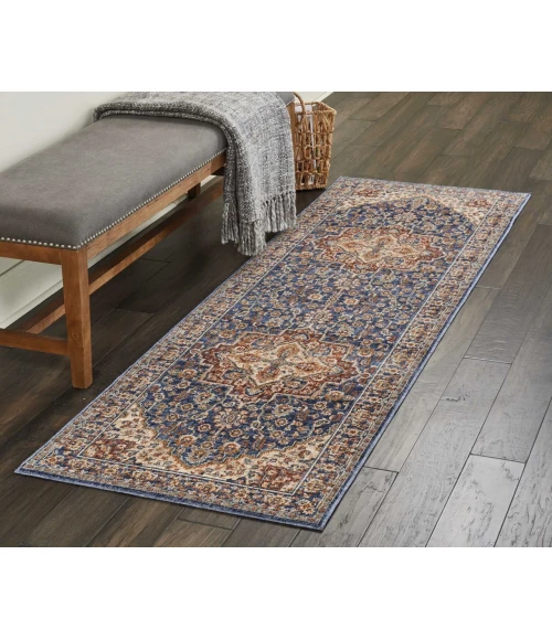 Nourison Home Lagos Navy LAG01 2ft.3in. x 7ft.6in. Rect. Rug