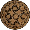 Nourison Home Nourison 3000 Black 3107 8ft. x Round Round Rug