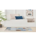Nourison Astra Machine Washable Blue Green Multi ASW09 3 ft. 3 in. X 5 ft. Rectangle Rug