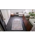Nicole Curtis Machine Washable Series 1 Blue Multicolor SR104 3 ft. X 5 ft. Rectangle Rug