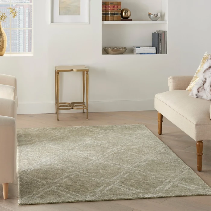 Nourison Venosa Area Rug VSN01-Green Ivory