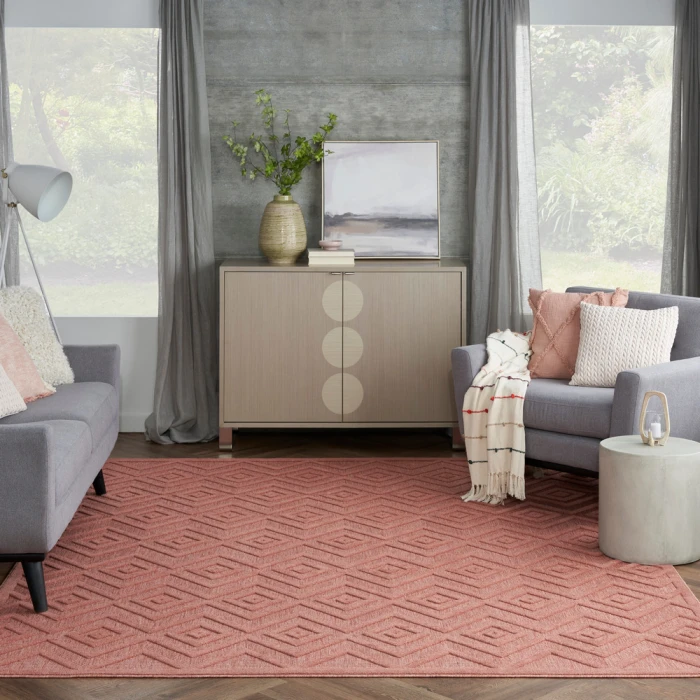 Nourison Versatile Area Rug NRV01 Coral/Orange