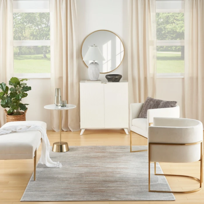 Nourison Home Texture Ivory Grey HMT01 8 ft. X 10 ft. Rect. Rug