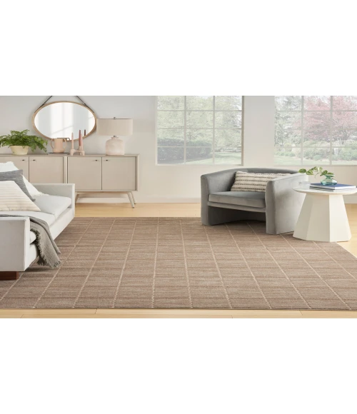 Nourison Serenity Home Mocha Ivory SRH05 9 ft. X 12 ft. Rectangle Rug