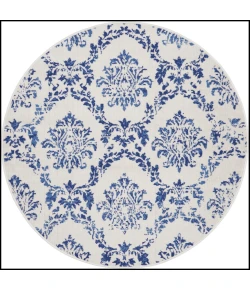 Nourison Home Whimsicle WHS01 Ivory Navy 5 ft. Round Area Rug