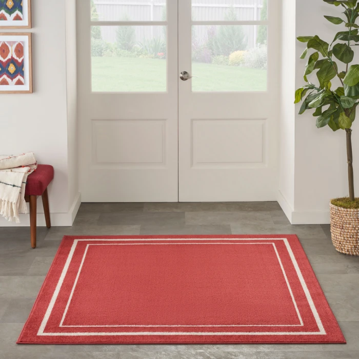 Nourison Nourison Essentials Area Rug NRE02 Brick/Ivory