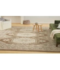 Nourison Serenity Home Ivory Mocha SRH01 7 ft. 10 in. X 9 ft. 10 in. Rectangle Rug