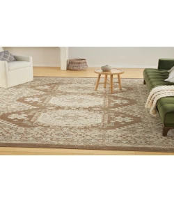 Nourison Home Serenity Home SRH01 Ivory Mocha 7 ft. 10 in. X 9 ft. 10 in. Area Rug
