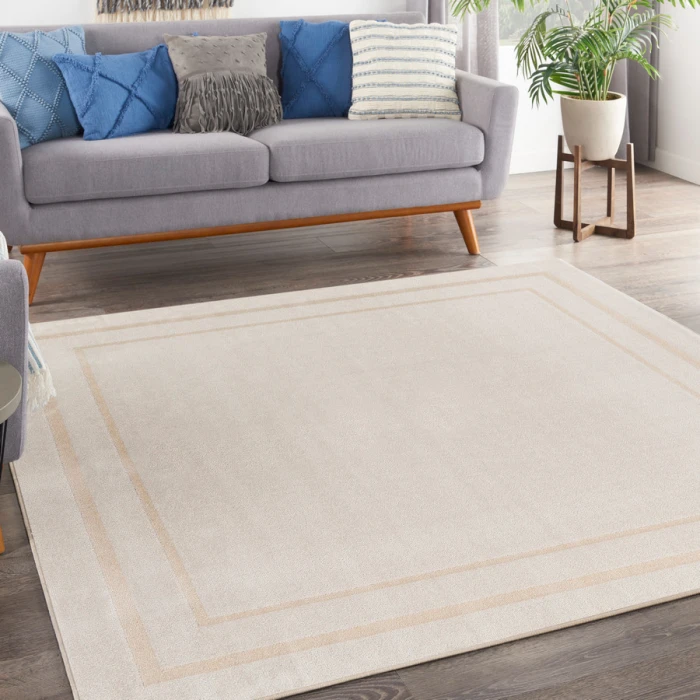 Nourison Home Nourison Essentials Ivory Gold NRE02 9 ft. Square Rug