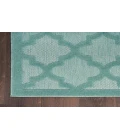 Nourison Easy Care Aqua/Teal NES01 2 ft. X 4 ft. Rectangle Rug