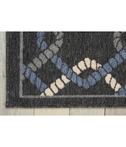 Nourison Caribbean Charcoal CRB16 2ft.6in. x 4ft. Rect. Rug