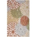 Nourison Home Aloha ALH05 Ivory Multicolor 5 ft. 3 in. X 7 ft. 5 in. Area Rug