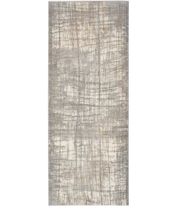 Calvin Klein CK950 Rush CK950 Ivory Grey 2 ft. 3 in. X 7 ft. 3 in. Area Rug