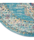 Nourison Passion Round Area Rug PSN03-Light Blue