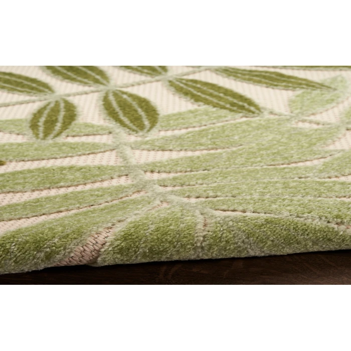 Nourison Aloha Ivory Green ALH18 2 ft. 3 in. X 8 ft. Rectangle Rug