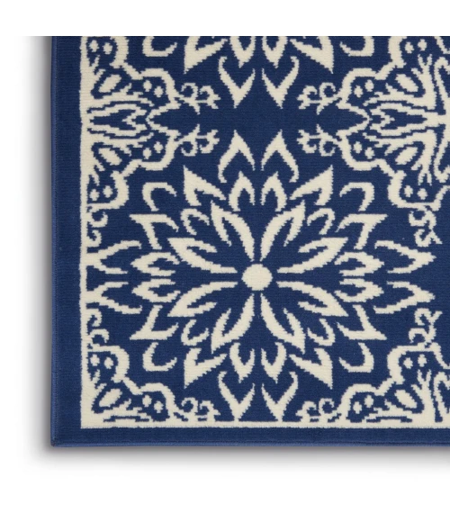 Nourison Jubilant Area Rug JUB06-Navy/Ivory