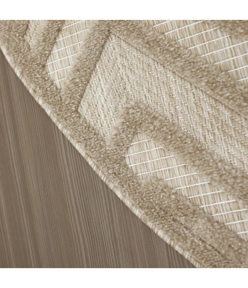 Nourison Home Versatile Cream NRV01 8 ft. Round Rug