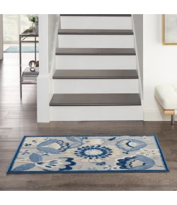 Nourison Home Aloha ALH25 Blue Grey 2 ft. 8 in. X 4 ft. Area Rug