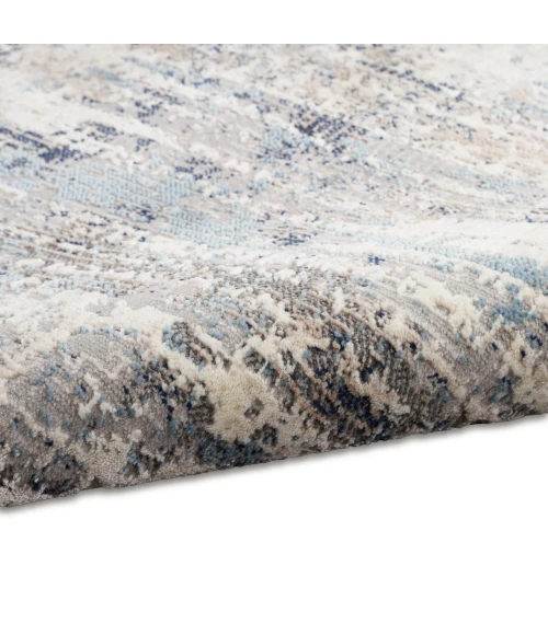 Calvin Klein Infinity Area Rug IFN04 Ivory Grey Blue