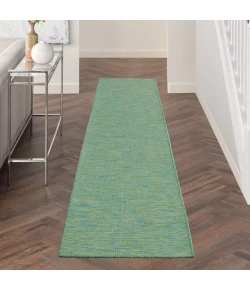 Nourison Home Positano POS01 Blue Green 2 ft. 2 in. X 10 ft. Area Rug