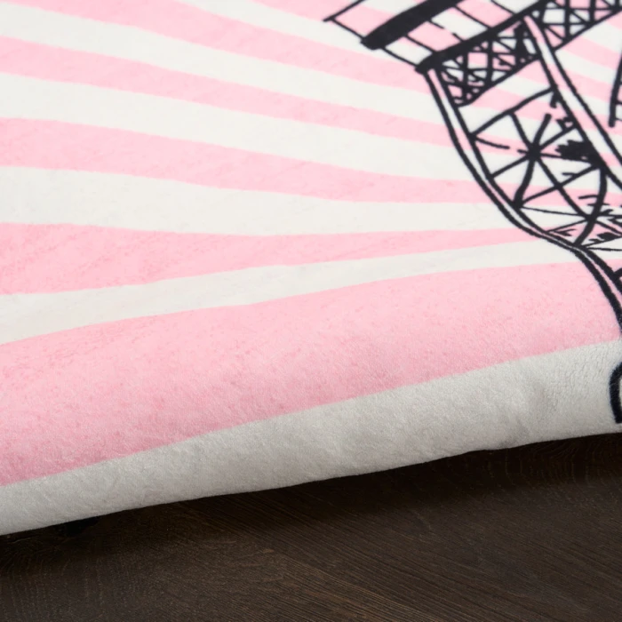 Nourison Home Imagination Pink IMA17 6 ft. 6 in. X 9 ft. 2 in. Rectangle Rug