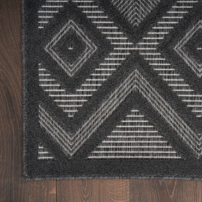 Nourison Versatile Area Rug NRV01 Charcoal/Black