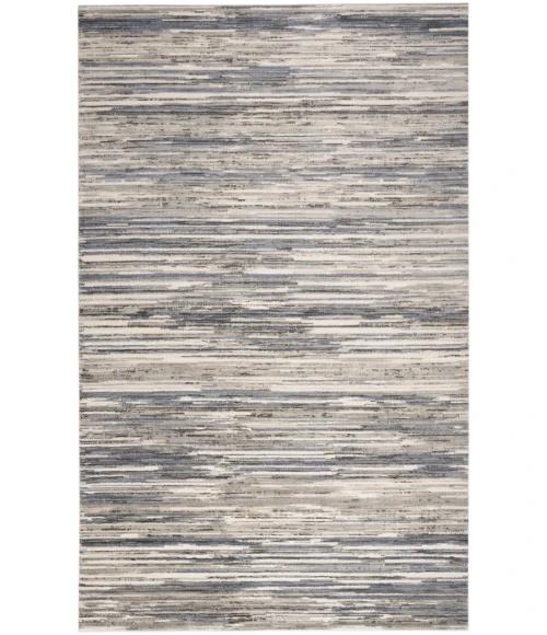 Nourison Serenity Home Ivory Grey Blue SRH03 5 ft. 3 in. X 7 ft. 3 in. Rectangle Rug