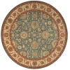 Nourison Home Living Treasures LI05 Aqua 5 ft. 10 in. Round Area Rug