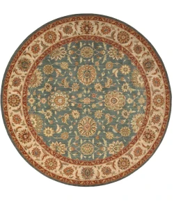 Nourison Home Living Treasures LI05 Aqua 5 ft. 10 in. Round Area Rug