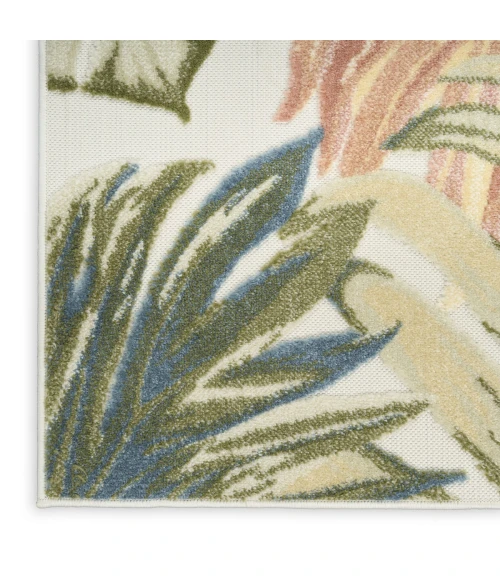 Nourison Aloha Ivory Green ALH43 7 ft. 10 in. X 10 ft. 6 in. Rect. Rug
