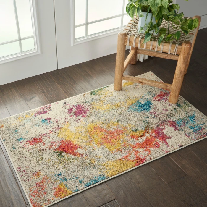 Nourison Celestial Area Rug CES12-Ivory/Multicolor
