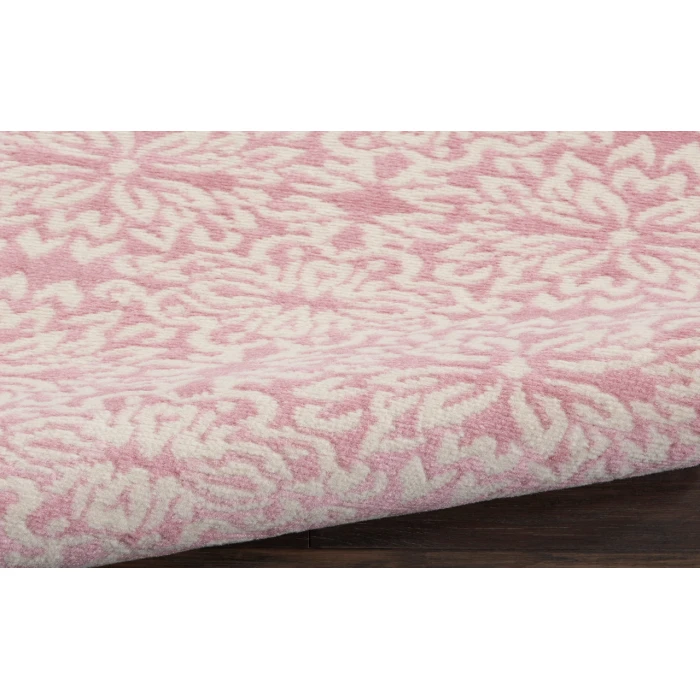 Nourison Jubilant Ivory Pink JUB06 2 ft. X 6 ft. Rectangle Rug