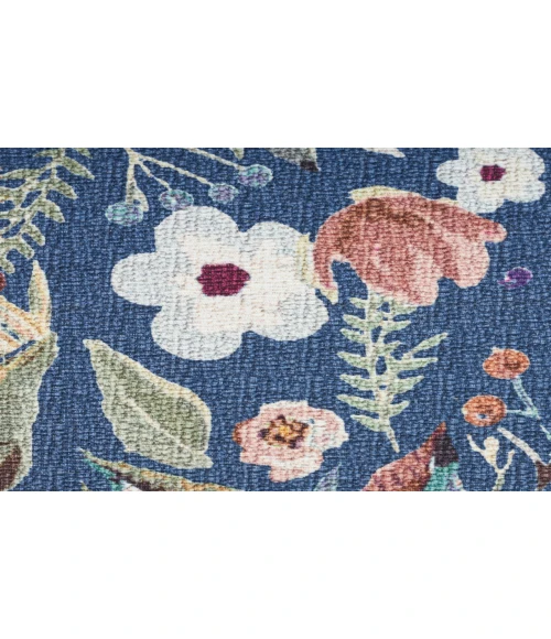 Nourison Nourison Washables Navy Multicolor NWB01 2 ft. 2 in. X 8 ft. Rectangle Rug