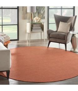 Nourison Home Positano POS01 Terracotta 8 ft. Round Area Rug